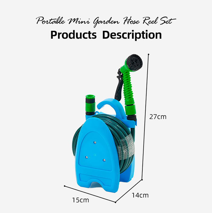 Mini enrollador portátil de manguera de jardín 10Z01E