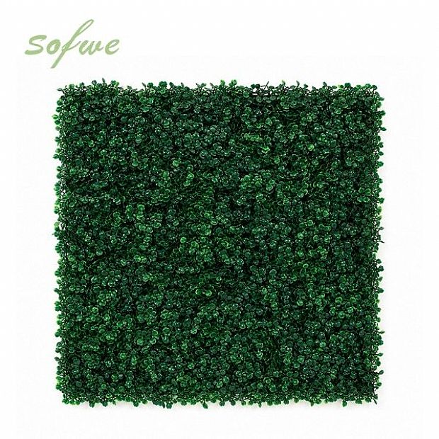 HF Patios Venta al por Mayor de Fábrica Paneles de Pared Verde Artificial de PP y PE con Césped, Flores y Setos Artificiales para Decoración del Hogar y Jardín - 14H02A