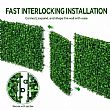 HF Patios Venta al por Mayor de Fábrica Paneles de Pared Verde Artificial de PP y PE con Césped, Flores y Setos Artificiales para Decoración del Hogar y Jardín - 14H02A