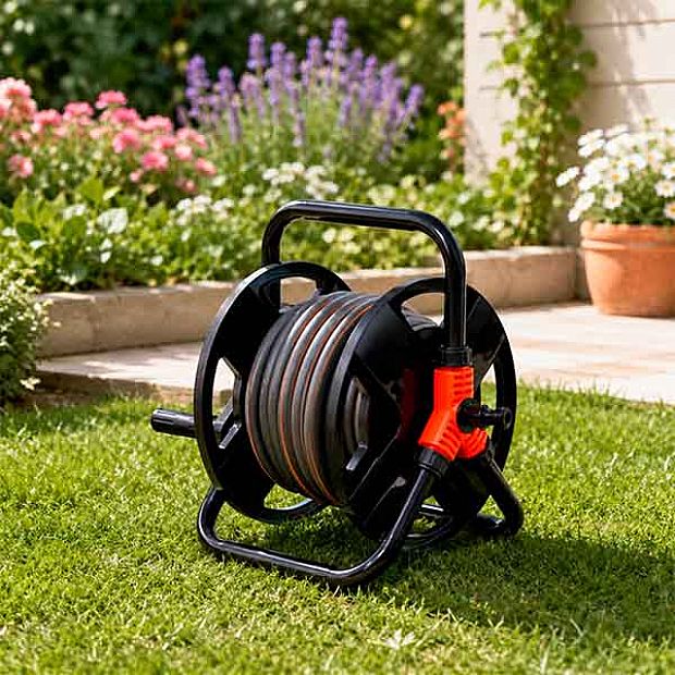 Enrollador portátil de manguera de jardín al por mayor con manivela - 10Z01A
