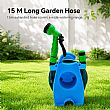 Enrollador Mini de Manguera de Jardín al por Mayor con Manguera de 15 m y Pistola de Riego - 10Z01E