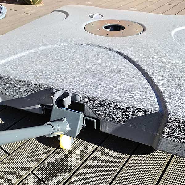 Base de paraguas de plástico con ruedas - 12U02P