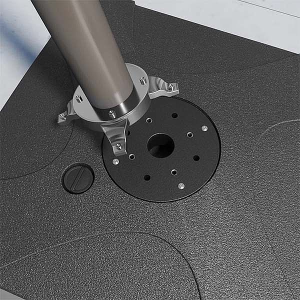 Soporte de base cuadrada para paraguas al aire libre - 12U02V