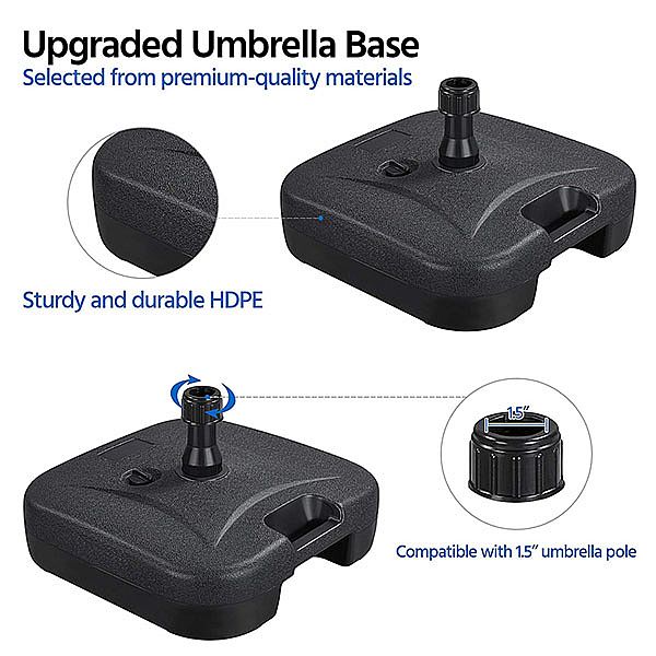 Soporte de base de paraguas lleno de agua para exteriores - 12U02X
