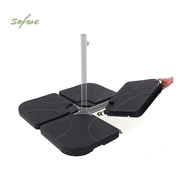 Base de sombrilla de patio compensada en voladizo resistente de 4 piezas - 12U03C
