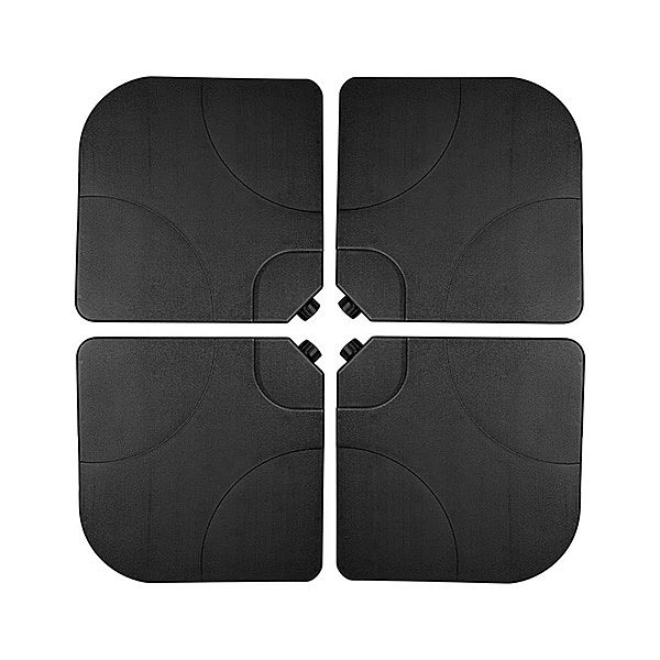 Base de sombrilla de patio compensada en voladizo resistente de 4 piezas - 12U03C