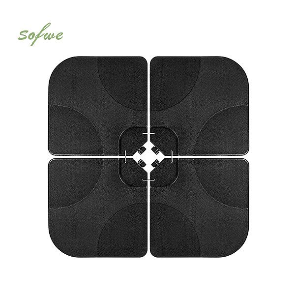 Base de paraguas para exteriores compensada en voladizo resistente de 4 piezas - 12U03D