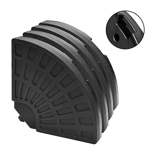 Base de paraguas llena de agua o arena en forma de abanico de 4 piezas - 12U03E