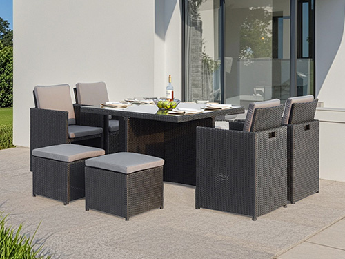 Juegos de comedor de ratán