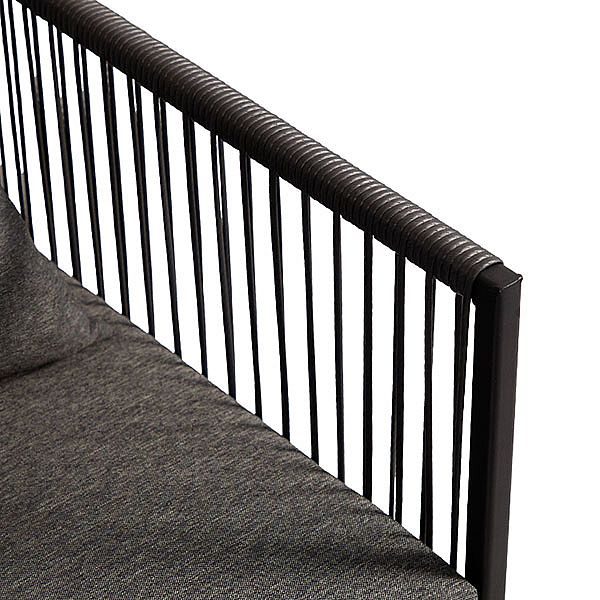 Sillas tejidas con cuerda de cuatro piezas y vajillas tejidas de ratán - 10D01B