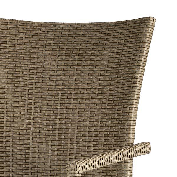 Juego de mesa y silla de mimbre con seis sillas Sillón de ratán - 10D01F