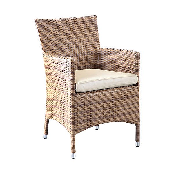 Juego de mesa y sillas de ratán de jardín de 6 piezas - 10D01H