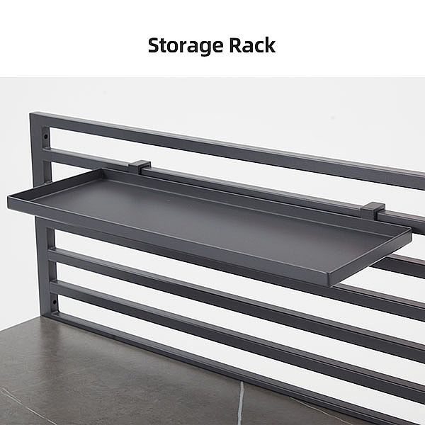 Mesa de cocina de jardín multifuncional con marco de aluminio - 11D13C