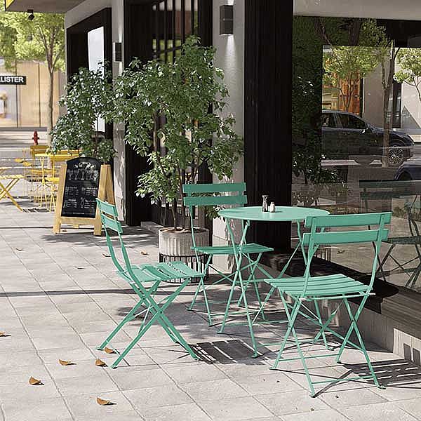 Conjuntos bistro de acero premium para exterior - 10B01C