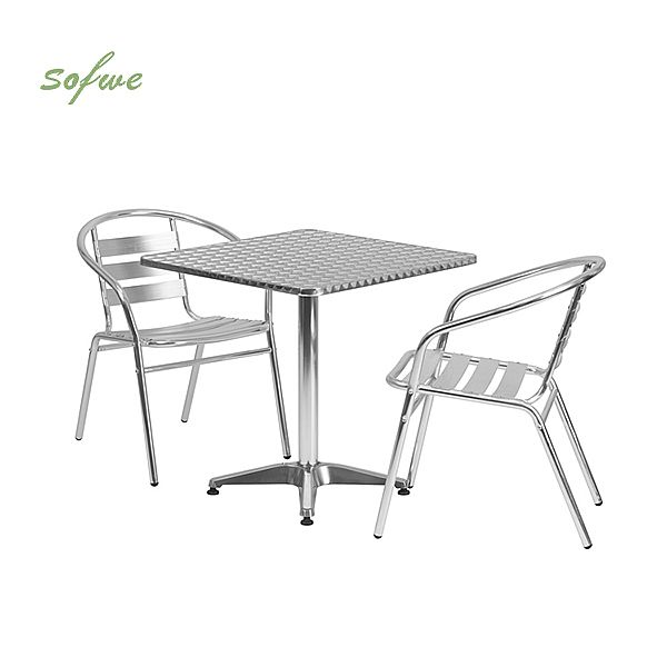 Conjunto de muebles de jardín de aluminio de 3 piezas - 10B01R