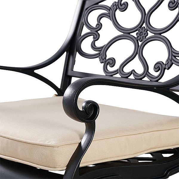 Juego de bistró para patio de aluminio fundido de 3 piezas - 10B02F