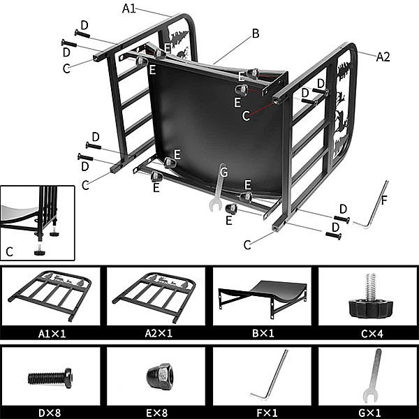 Estantería para leña al por mayor con elementos navideños - 12H01G