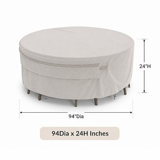 Cubiertas redondas para mesas de comedor de 94 pulgadas con ventilación y suministro de fábrica - 90A38A