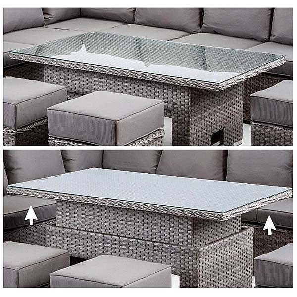 Juego de sofás de jardín de muebles de ratán de sauce - 10C01B