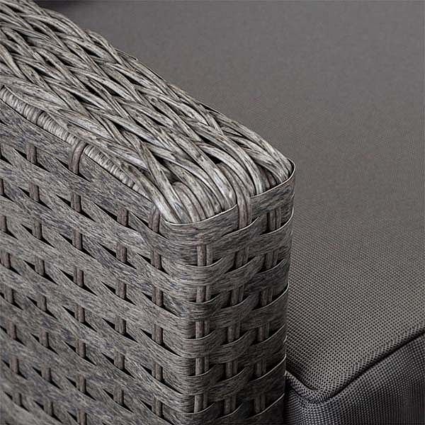 Juego de sofás de jardín de muebles de ratán de sauce - 10C01B