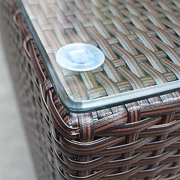 Juego de muebles de mimbre y ratán para jardín de 4 piezas - 10C01H