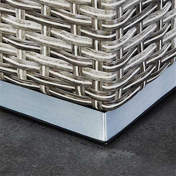 Tumbonas de mimbre para patio de 5 piezas - 10C01R