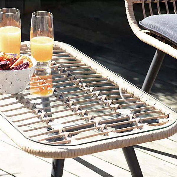 Muebles de jardín de mimbre y ratán de 4 plazas - 10C01S