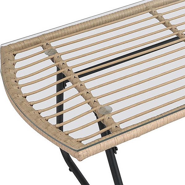 Muebles de exterior de ratán, juego de sofás de jardín de 4 plazas - 10C01T