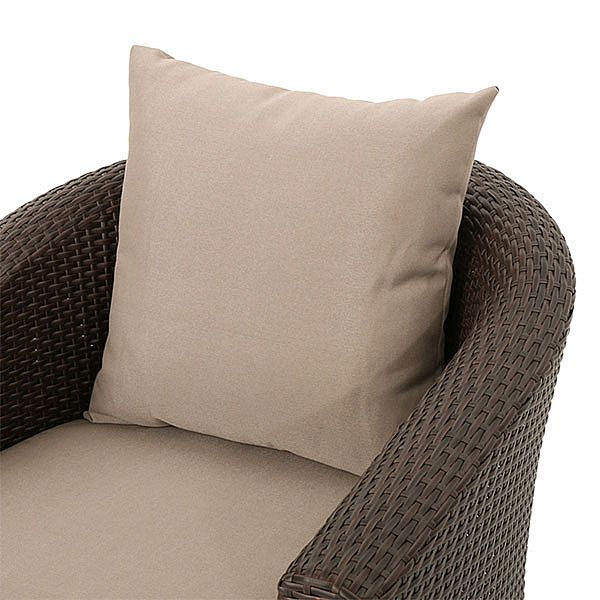 Conjunto de patio de muebles de mimbre mixto con marco de aluminio para exteriores - 10C01U