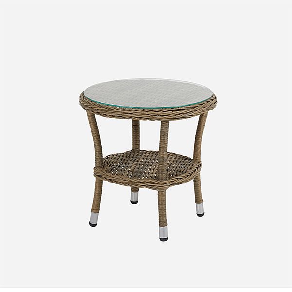 Conjunto de 3 piezas de ratán para patio y jardín - 10C01X