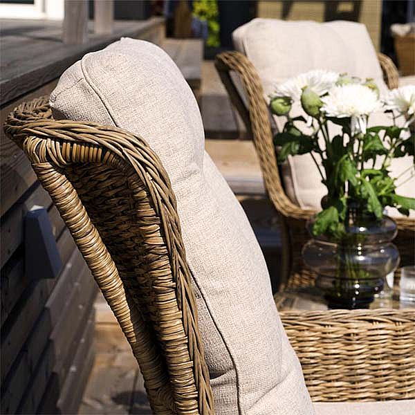 Conjunto de 3 piezas de ratán para patio y jardín - 10C01X