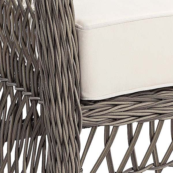 4 piezas de mimbre PE Jardín Sofá Conjunto de muebles - 10C01Y