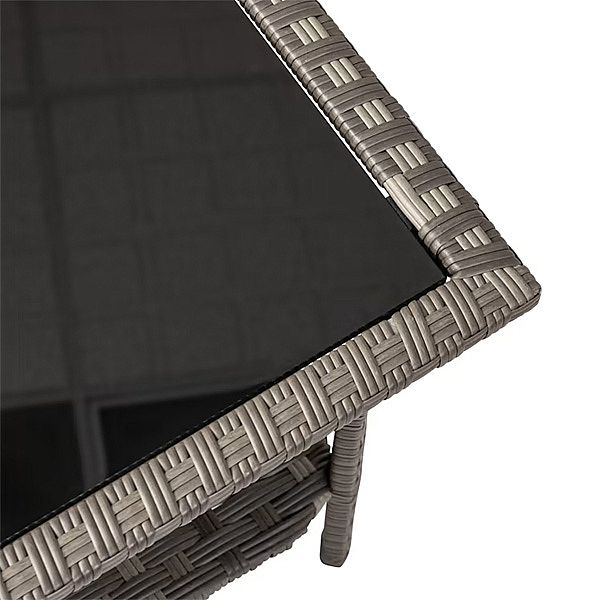 Sofá moderno de lujo para jardín de mimbre y ratán sintético - 10C02B