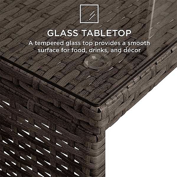 Juegos de muebles de conversación para patio de ratán tejido - 10C02D