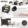 Juego de sillón de ratán de 5 piezas al por mayor - 10C02L