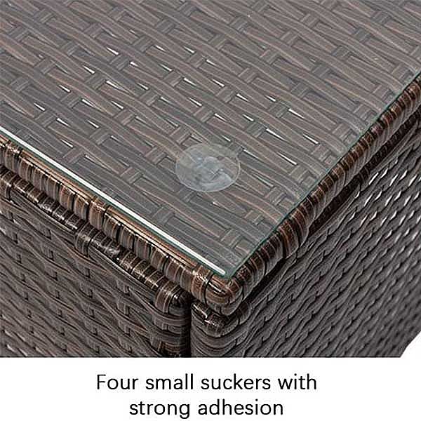 3 piezas de ratán al aire libre muebles de jardín conjunto de mimbre mesa de bar - 10C02S