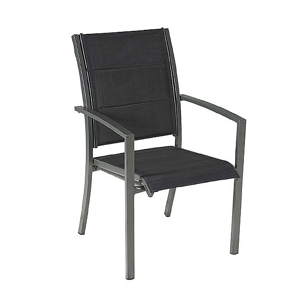 Juego de comedor de exterior de aluminio gris de 7 piezas - 11D01A