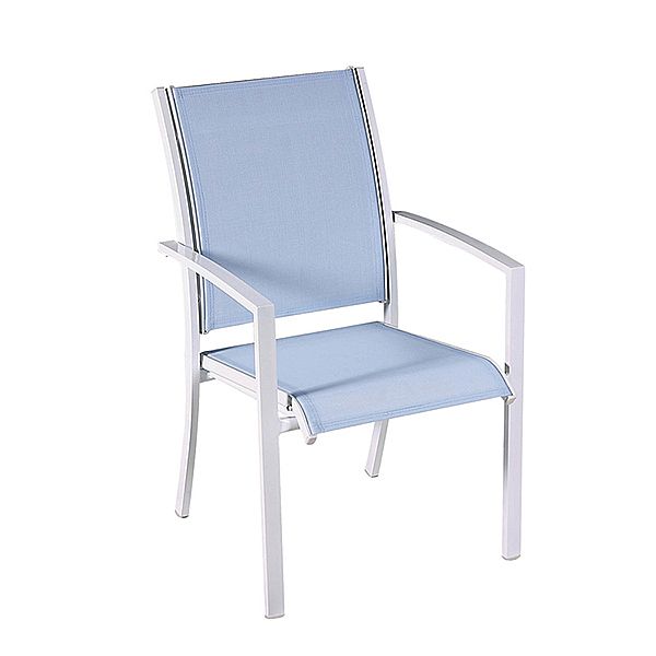 Juego de comedor de exterior de aluminio gris de 7 piezas - 11D01A