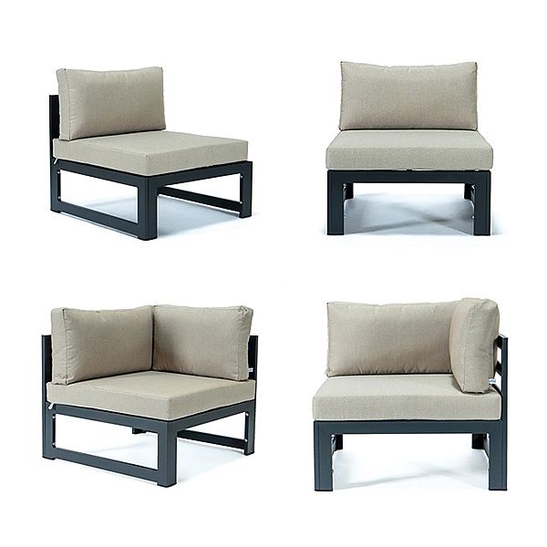 Tubo de aluminio con juego de sofás para exteriores Fire Pit Garden - 11C01A