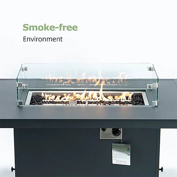 Tubo de aluminio con juego de sofás para exteriores Fire Pit Garden - 11C01A