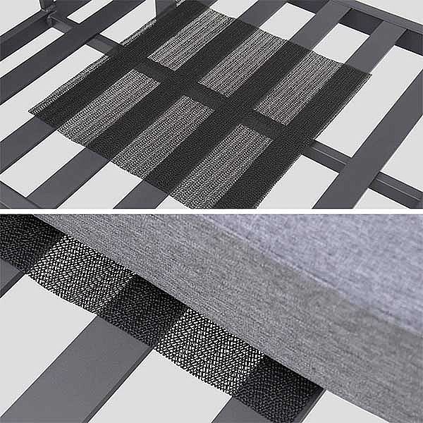 Juego de muebles de aluminio de lujo con cojín - 11C01Q