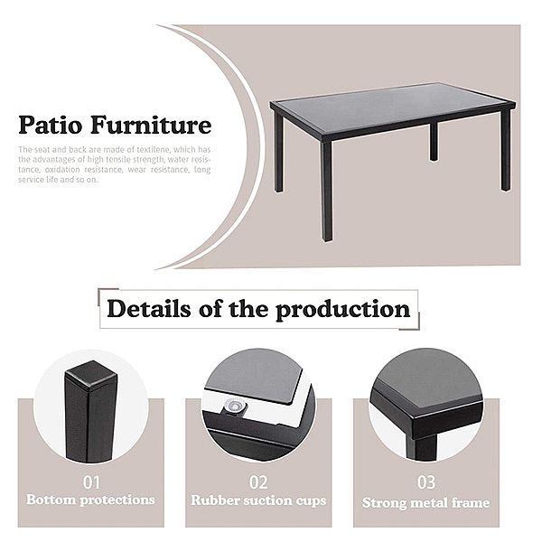 Juego de diálogo Courtyard Modern de 4 piezas - 11C01X