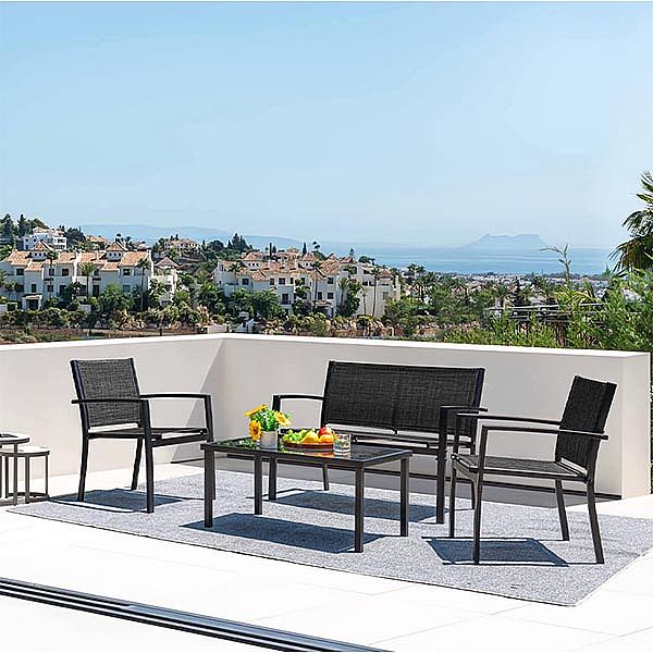 Juego de diálogo Courtyard Modern de 4 piezas - 11C01X