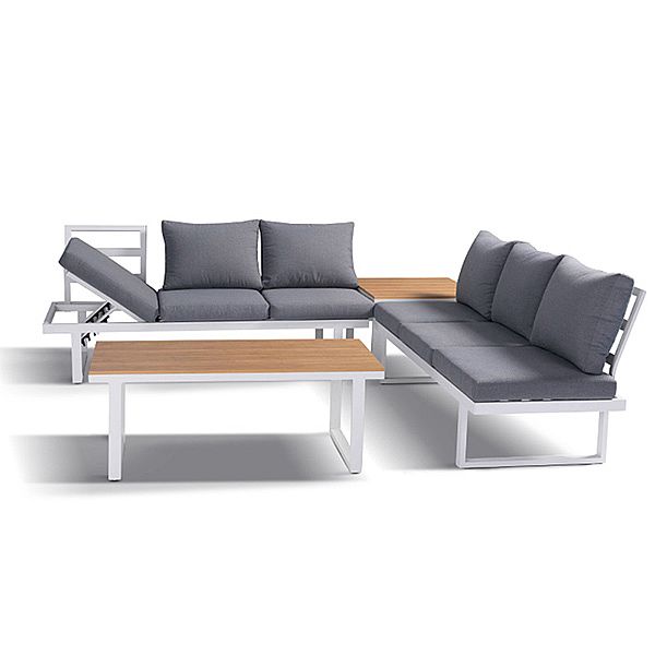 Muebles de jardín de aluminio con asiento ajustable - 11C01Y