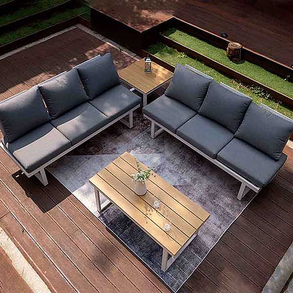 Muebles de jardín de aluminio con asiento ajustable - 11C01Y
