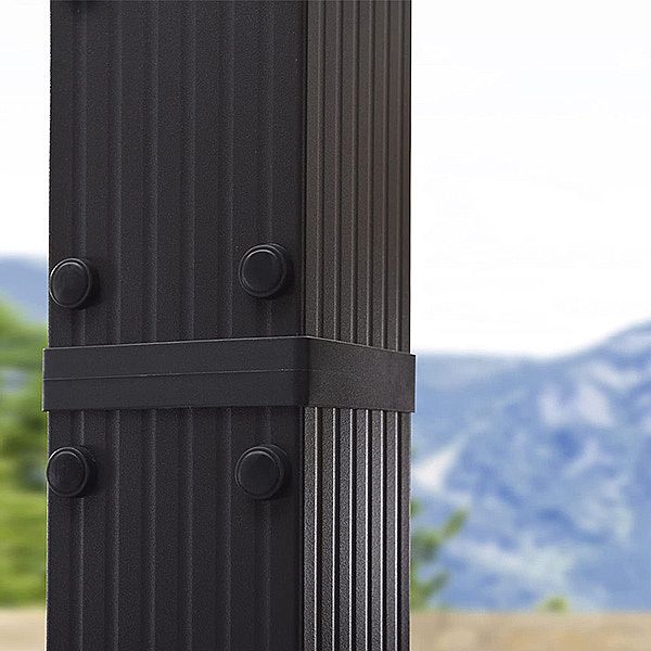 Balcón de persiana telescópica de metal - 10G01G