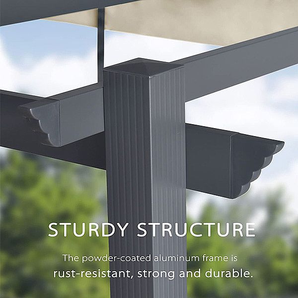 Balcón de persiana telescópica de metal - 10G01G