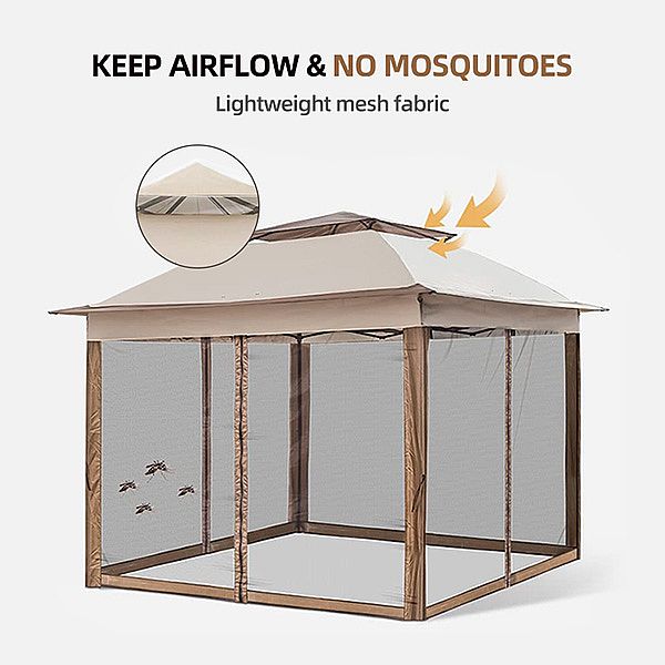 Tienda de pabellón emergente de lujo de aluminio al aire libre - 10G01U