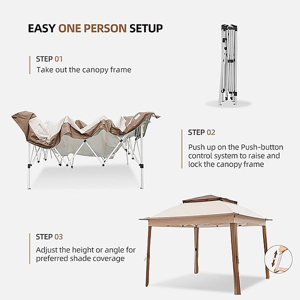 Tienda de pabellón emergente de lujo de aluminio al aire libre - 10G01U