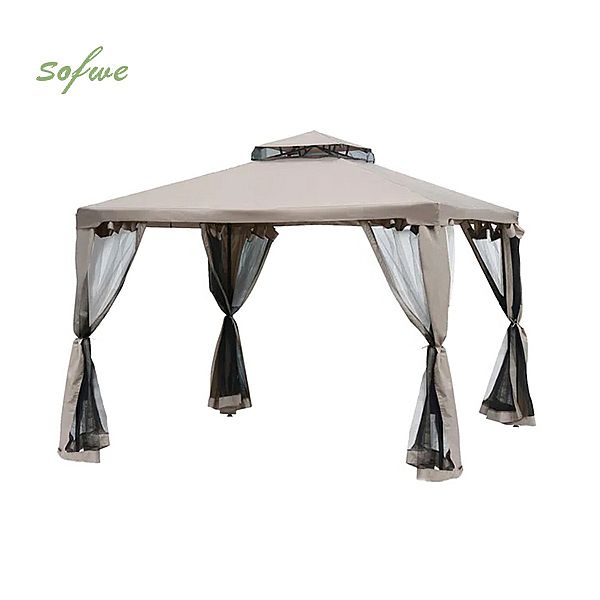 Carpa de fiesta con techo de metal de 2 pisos - 10G02C